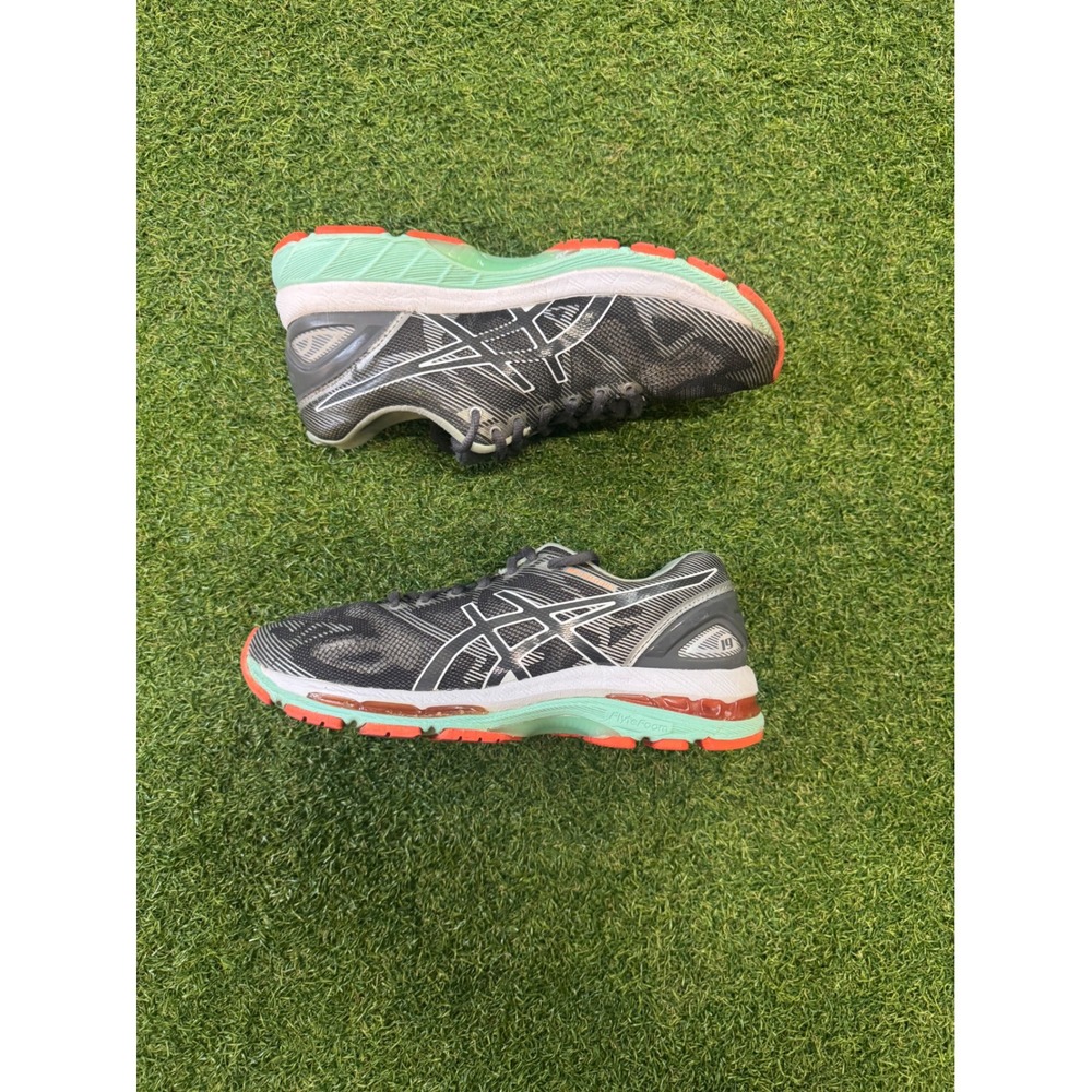 Asics Gel-Nimbus 19 Womens Running Shoes Grey Mint‎ Coral T750N Size 6.5